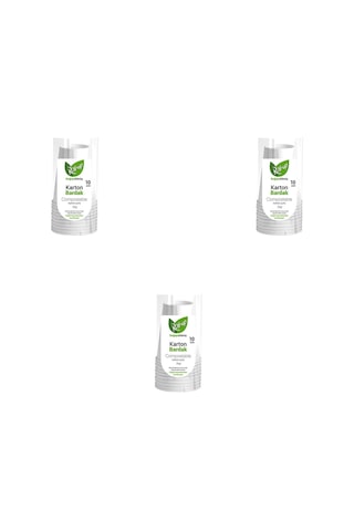 Roll-up Doğaya Dönüş Ekolojik Doğal Kağıt Karton Bardak - 7oz - 10'lu 3 Paket 30