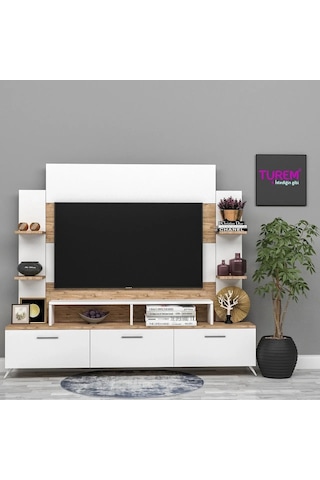 Ay 3 Çekmeceli Tv Ünitesi Mdf Siyah