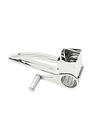 Pazly Cbtx Peynir Rende Döner Kabı Paslanmaz Çelik El Kranklı Döner Parçalayıcı, Pullarla Birlikte Gri