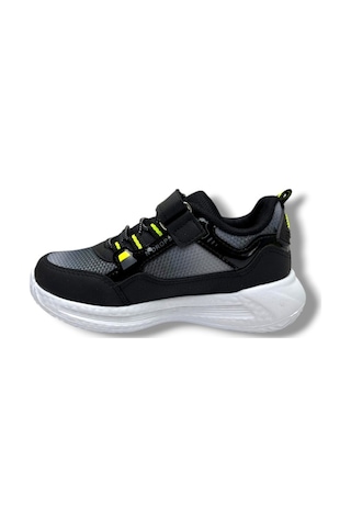 Ndrops 028-26 Anorak Anatomik Çocuk Sneaker Siyah Sarı 31-35 Siyah