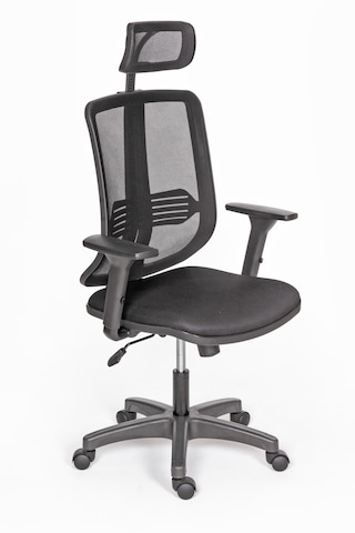 Selecta Güçlendirilmiş Polimer Ayaklı Büro Ve Yönetici Koltuğu Siyah