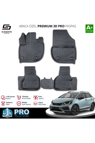 Honda Jazz 3d Pro Havuzlu Paspas 2020 Üzeri A+ Kalite