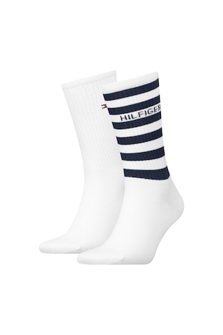 Tommy Hilfiger Th Men Sport Sock 2p Breton Strı Erkek Beyaz Çorap - S701236735 Beyaz