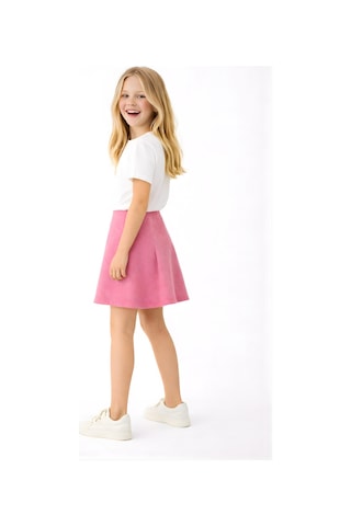 Esila Kids Kız Çocuk Şort Etek Kışlık Kumaş Pembe