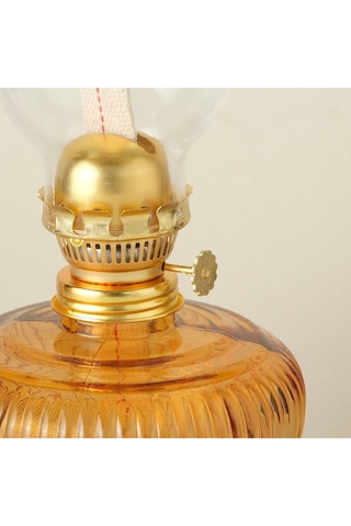 Bella Maison Vintage Cam Gaz Lambası 13 x 33 CM Amber