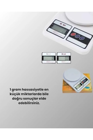 Lcd Ekranlı Kompakt Dijital Terazi Gram Ve Ons Ölçüm Reknli