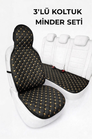 Oto Koltuk Minder Seti Terletmez Kolay Montaj Universal Koruyucu Kılıf Kumaş 31948686