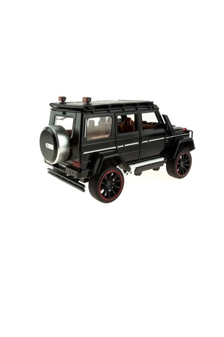 1:16 Ölçek Metal Model Suv Araba Çek Bırak Işıklı Sesli Siyah