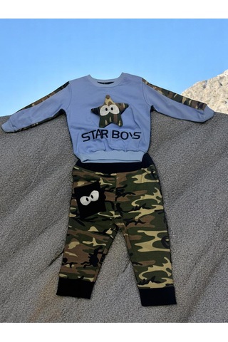 Kamuflaj 3 İplik Takım renkli