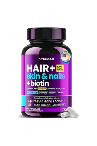 Hair + Skin & Nails + Biotin Collagen & Vitamin 60 Kapsül