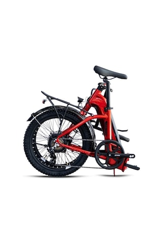Kron Loop Urban 20" Jant E-bike 7 Vites Hidrolik Fren Elektrikli Katlanır Bisiklet Kırmızı Gri