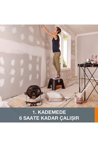 Worx WX095 20Volt 2.0Ah Li-ion 242 MM Profesyonel Hibrit Şantiye Fanı/Vantilatör