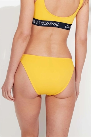 U.S. Polo Assn. Kadın Sarı Ince Kenar Bikini Alt Sarı