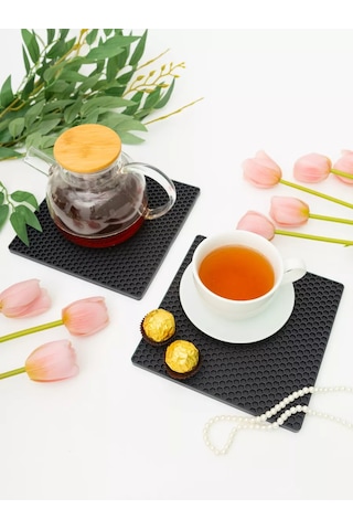 Arrıchi Sıcak Yemekler İçin Mutfak Silikon Standı 215923955 Siyah