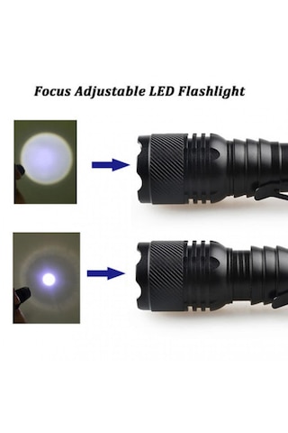 Şarjlı Mini Led El Feneri Cree Led 500 Lumens 5639