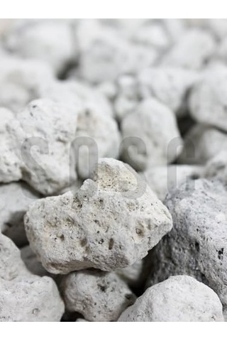 Natural Volkanik Beyaz Lav Taşı, Dekoratif Pomza, 2-4 Cm, 3 Litre, Saksı Ve Bahçe İçin Drenaj Düzenleyici, Toprak Nemlendirici
