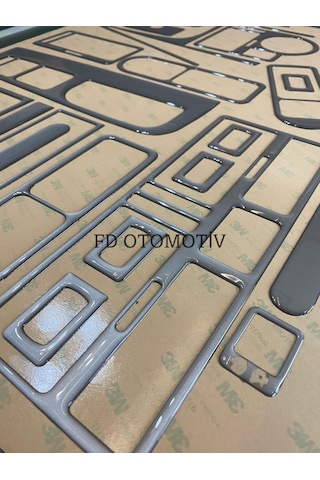 Volkswagen Bora / Gümüş Gri / Full Set Torpido Konsol Kaplama