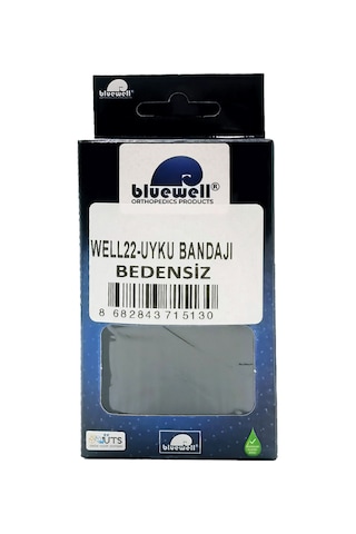 Bluewell Uyku Maskesi Işık Önleyici Seyahat Ve Uyku Göz Bandı Unisex Siyah