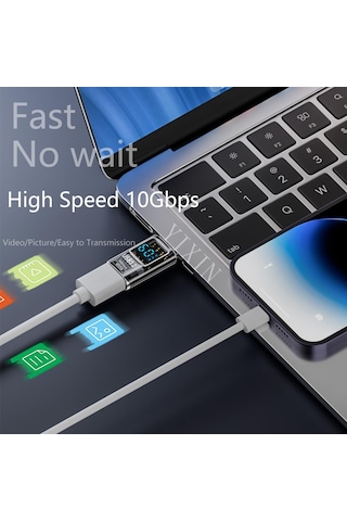 Livx Revolution Usb 3.2 To Type C Dönüştürücü 60w Hızlı Şarj 10gbps Veri Transferi Dijital Ekran Otggf Sku: Smg8690010085870