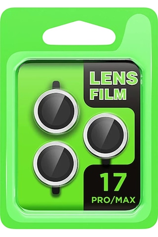 Newface Apple Uyumlu iPad iPhone 17 Pro Raze Metal Kamera Lens - Gümüş