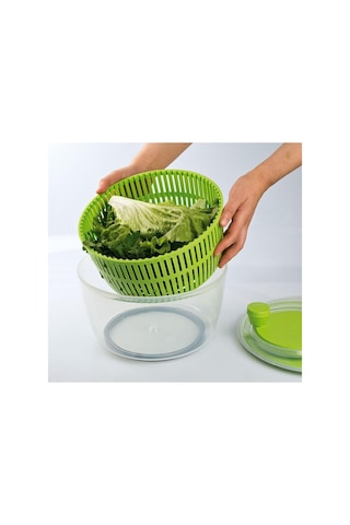 Melkan Home Salata Kurutucu Sebze Kurutucu 5 Litre Geniş Hacimli Salata Kurutucu Yeşil Genel