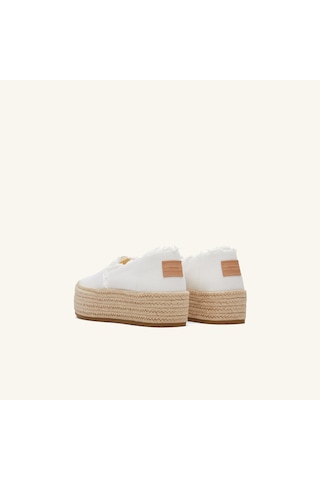 10019820 White Espadril Kadın 10019795 10019820 Toms Valencıa Beyaz