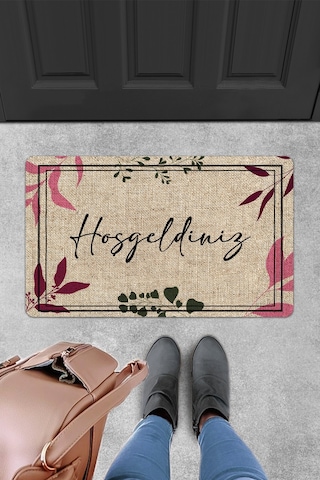 Evaşk Kapı Önü Paspası Vinil Kaymaz Tabanlı 45 X 70 Evaşkdm12073