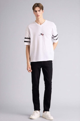 Defacto %100 Pamuk Loose Fit Tişört F8669ax26spwt34 Beyaz-wt34