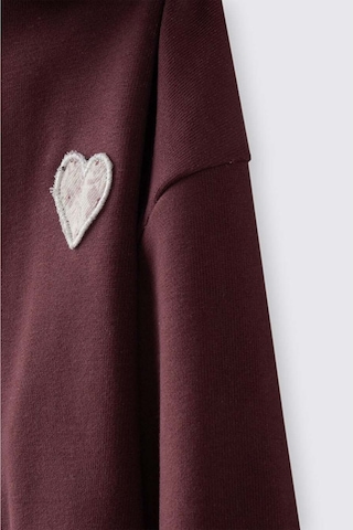 Panço Fermuarlı Bordo Kız Çocuk Sweatshirt 2521gb08023 Bordo