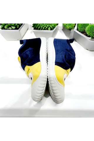 Yumuşacık Cırtlı Ortopedik Eğlenceli Göz Kreş,anaokuku,ev Pandufu Sarı - Beyaz - Lacivert