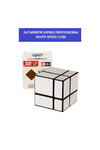 2x2 Sılver Mırror Ayna Küp -zeka Küpü - Profesyonel Speed Cube - Sabır Küpü -