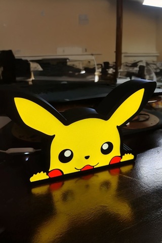 Pikachu Tasarımlı Gece Lambası Çok Renkli