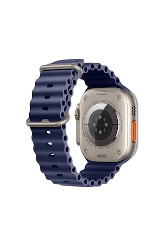 Apple Uyumlu Watch 49 MM Ultra Seri Seaflex Ocean Silikon Kordon