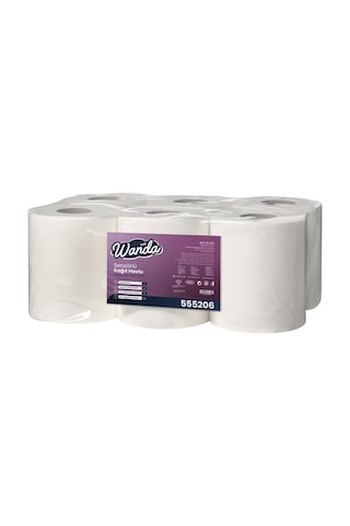 Wanda Soft Sensörlü/hareketli Kağıt Havlu 5 Kg 6'lı Paket - 2 Katlı, 21cm Yaprak Eni - 80m Rulo