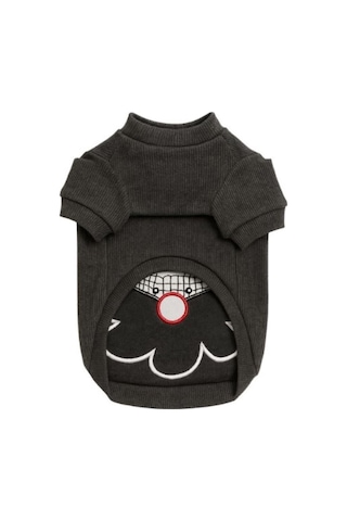 Gedyco Antrasit Xmas Küçük Irk Köpek Likralı Sweatshirt