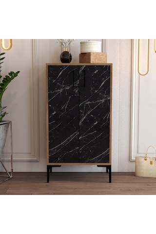 Variant Prag Ayakkabılık - Ceviz / Siyah Mermer Siyah