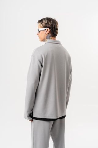 Respire Erkek Yarım Fermuarlı Modal Sweatshirt Gri