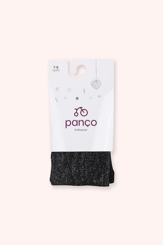 Panço Kız Çocuk Sim Detaylı Siyah Külotlu Çorap