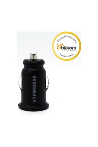 Hypergear 2.1A 2X Hızlı Araç Şarj Aleti Set Type-C Kablo Siyah