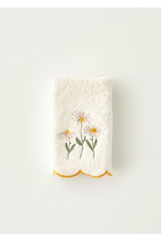 Bella Maison Daisy Scallop Kenar El Havlusu Bej 30x50 Cm Bej