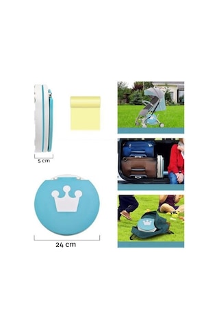MooieBaby's Katlanabilir Çocuk Tuvaleti, Carry Potty,Yeşil