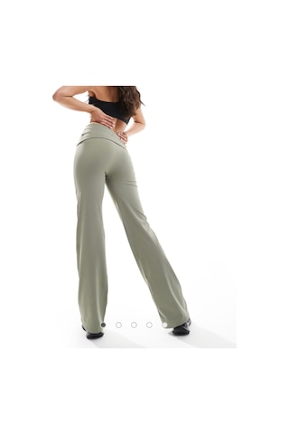 Nike Dri-fit One High-waisted Fold-over Training Yeşil Kadın Tayt Çok Renkli