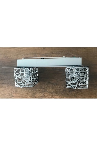 Trio Modern Krom Aynalı 2 Li Avize Işık Aydınlatma