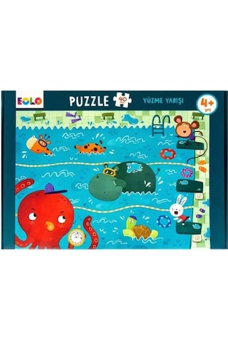 +4 Yaş Yüzme Yarışı Puzzle 40 Parça (Eolo)