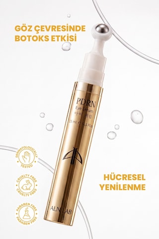 Aln Nab Pdrn, 6 Peptide Complex Göz Çevresi Serumu 15 Ml, Soğuk Rollerball Başlıklı Anti-aging Bakım, İnce Çizgi, Kırışıklık, Göz Altı Torbası Ve Morl