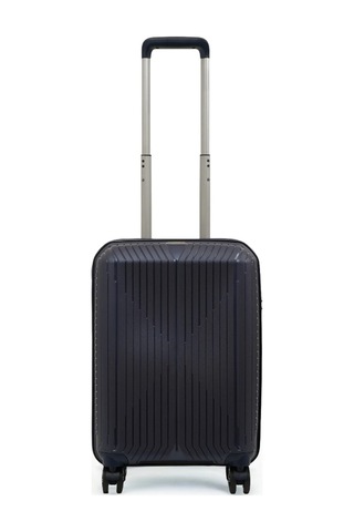 Ground Dikey Çizgili 3'lü Set Valiz 10728 Lacivert