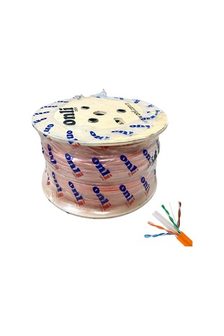Onli 305mt 23awg Utp Cat6 Network Kablosu Turuncu Yerli Üretim 305 Metre