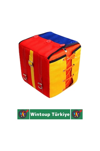 Okul Öncesi Çocuk Gelişim Özel Gereksinimli Birey Bağlama İlikleme Fermuar Eğitici Beceri Küpü 22 Cm