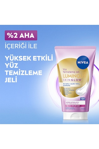 Nivea Yüz Bakım Luminous630 Skin Glow Anında Aydınlatıcı Yüz Temizleme Jeli 150 Ml