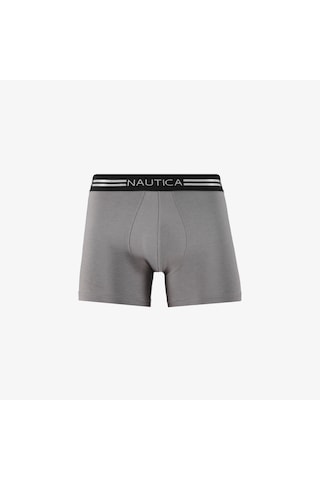 Nautica Erkek Gri Standart Fit 3'lü Boxer Düz X15309t Gri